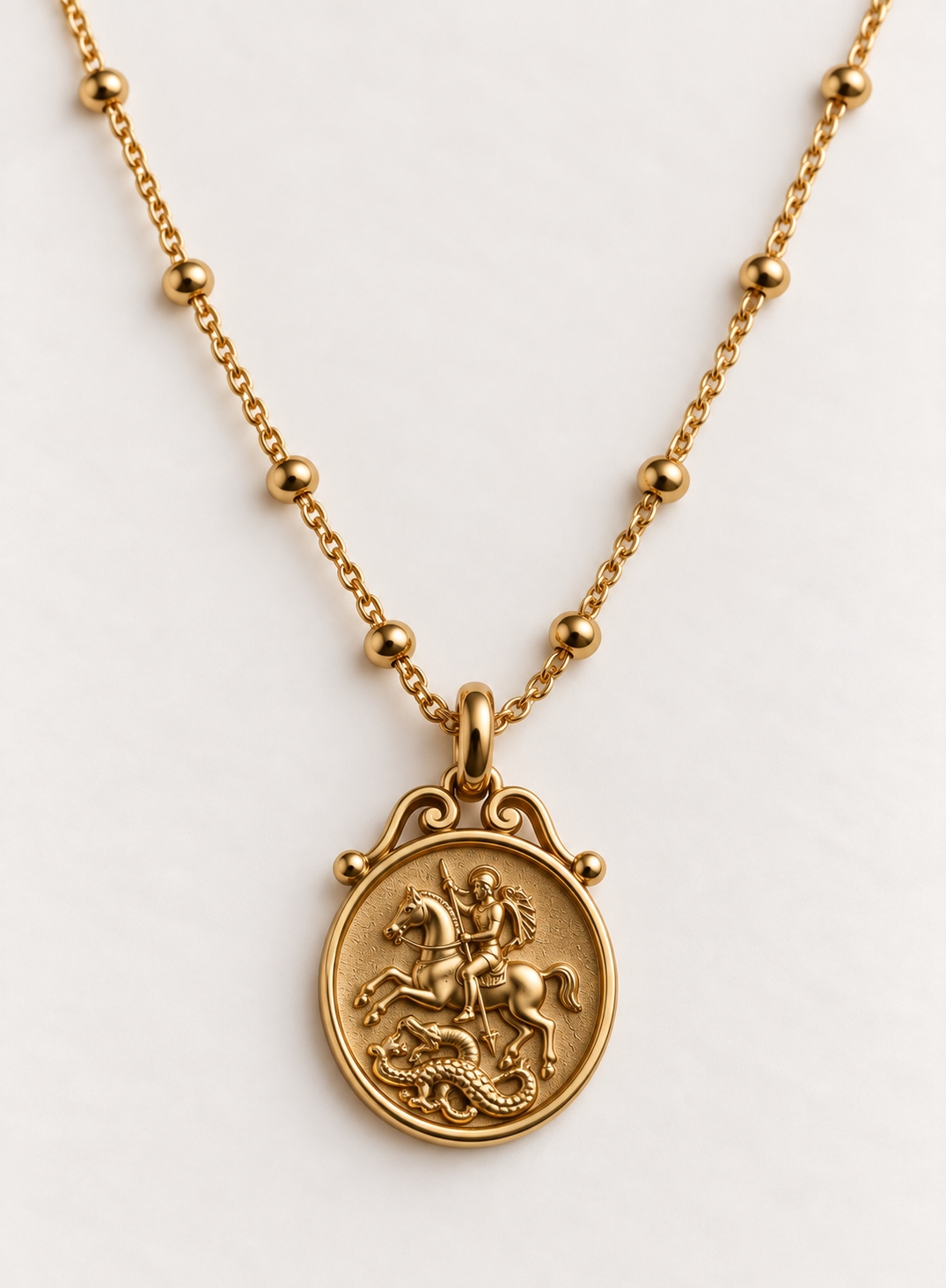 Damascus - PVD Gold Plated Necklace