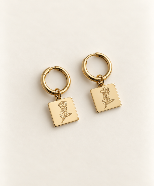 Blossom - PVD Gold Plated Earrings