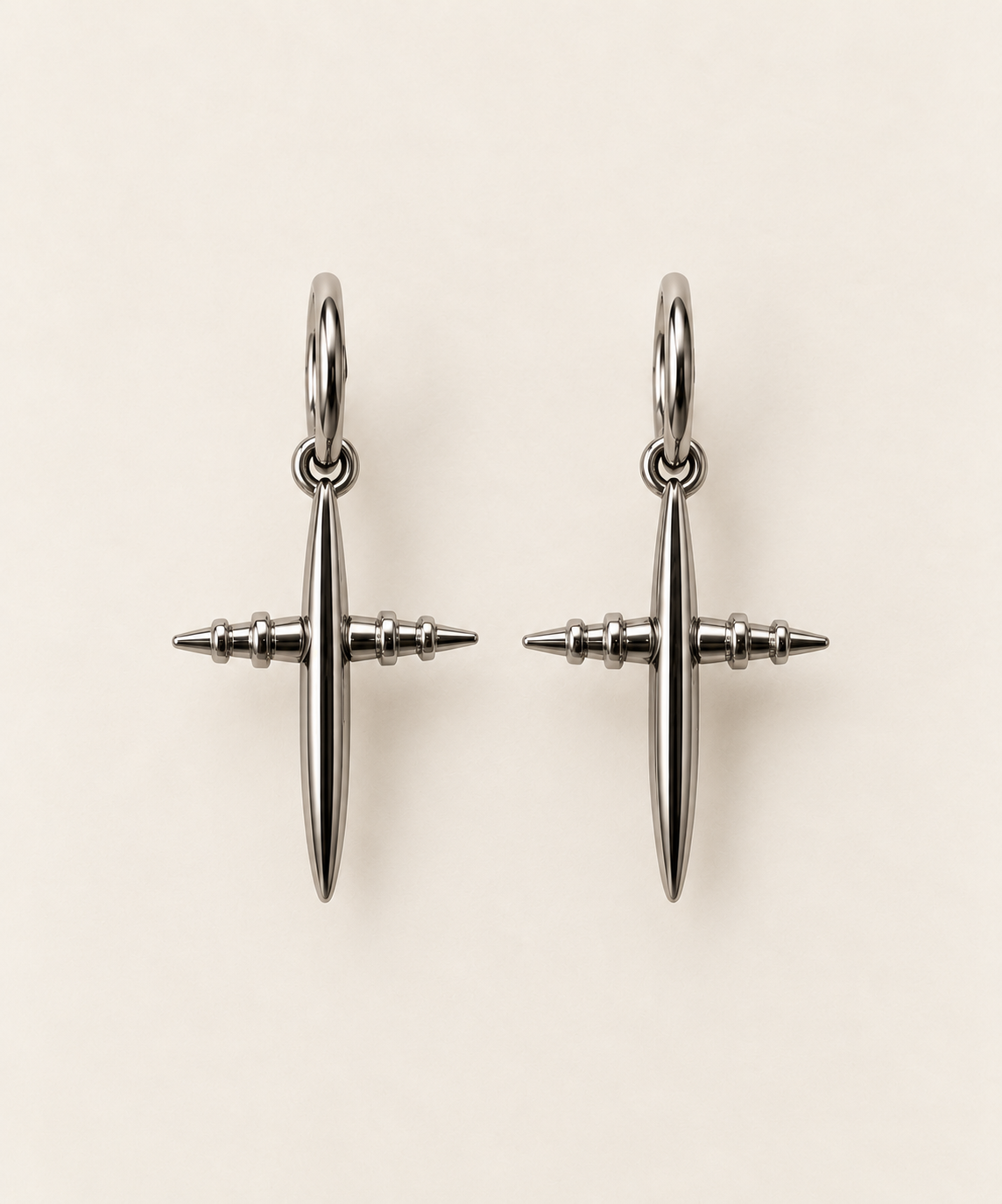 Calvary - Stainless Steel Earrings