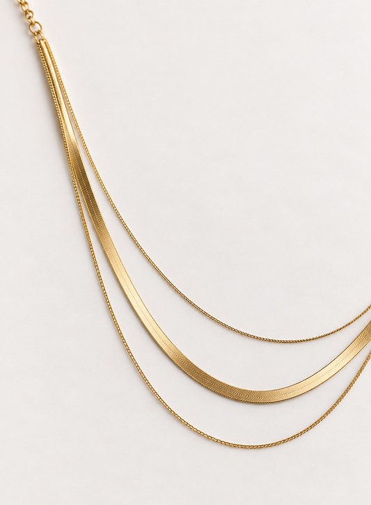 Trinity - Gold Plated Necklace